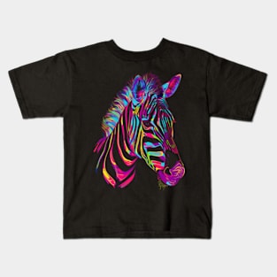 Zebra Dash Dazzle Kids T-Shirt